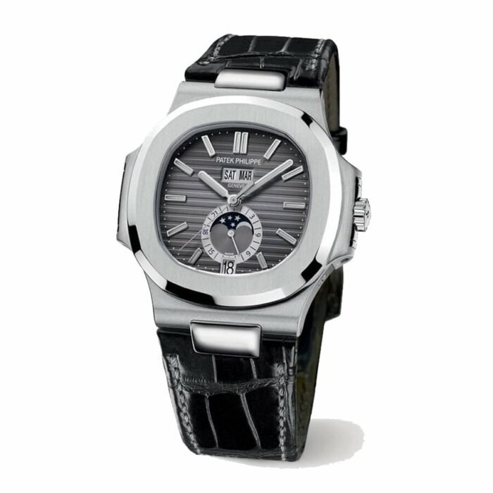 Patek Grey Leather Replica - 图片 2