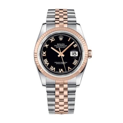 Rolex Datejust Black Roman Replica