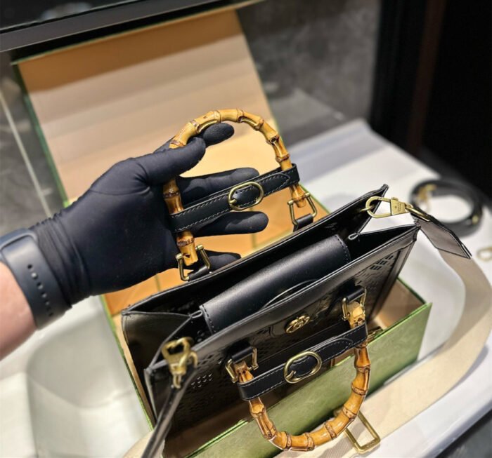 Gucci Diana hollow series bamboo tote bag（3colors 27*23cm） - 图片 5