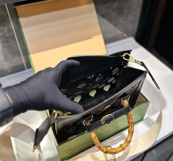 Gucci Diana hollow series bamboo tote bag（3colors 27*23cm） - 图片 7