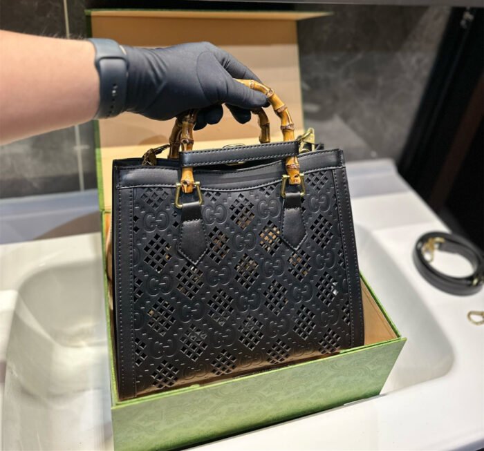 Gucci Diana hollow series bamboo tote bag（3colors 27*23cm） - 图片 9