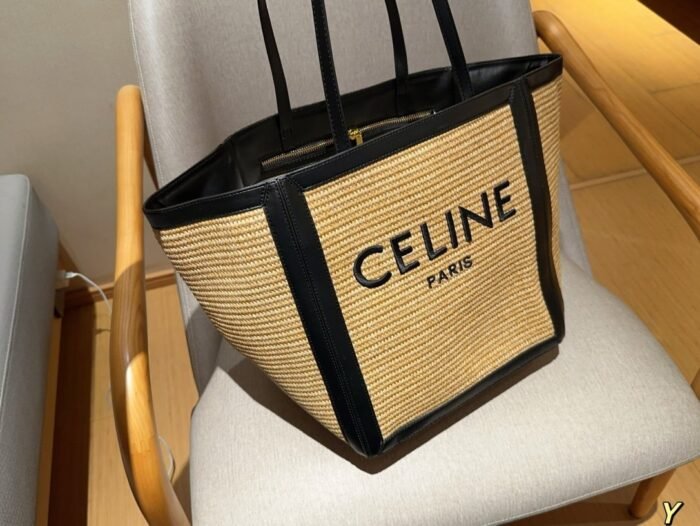 Celine canvas tote bag