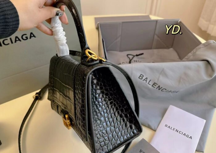 Balenciaga Crocodile patterned hourglass bag - 图片 4