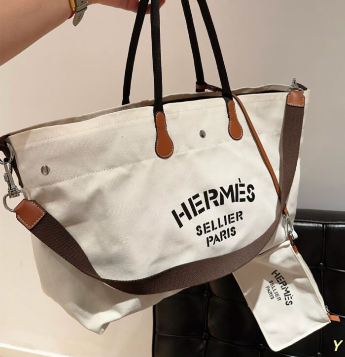 Hermès Canvas tote bag(3 colors 41cm) - 图片 9