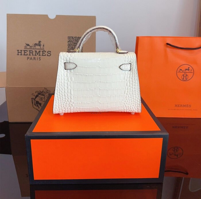 Hermès Crocodile patterned Kelly bag（21 * 7 * 4cm） - 图片 5