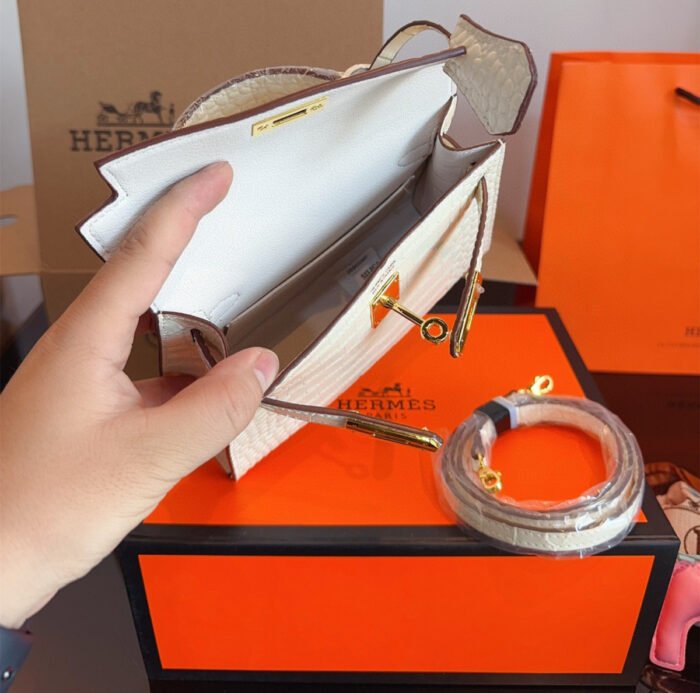 Hermès Crocodile patterned Kelly bag（21 * 7 * 4cm） - 图片 8