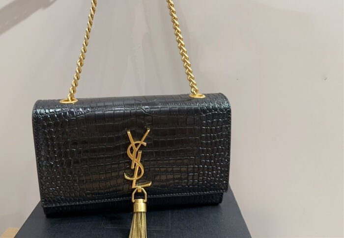 YSL crocodile patterned tassel shoulder bag（22*14cm） - 图片 7
