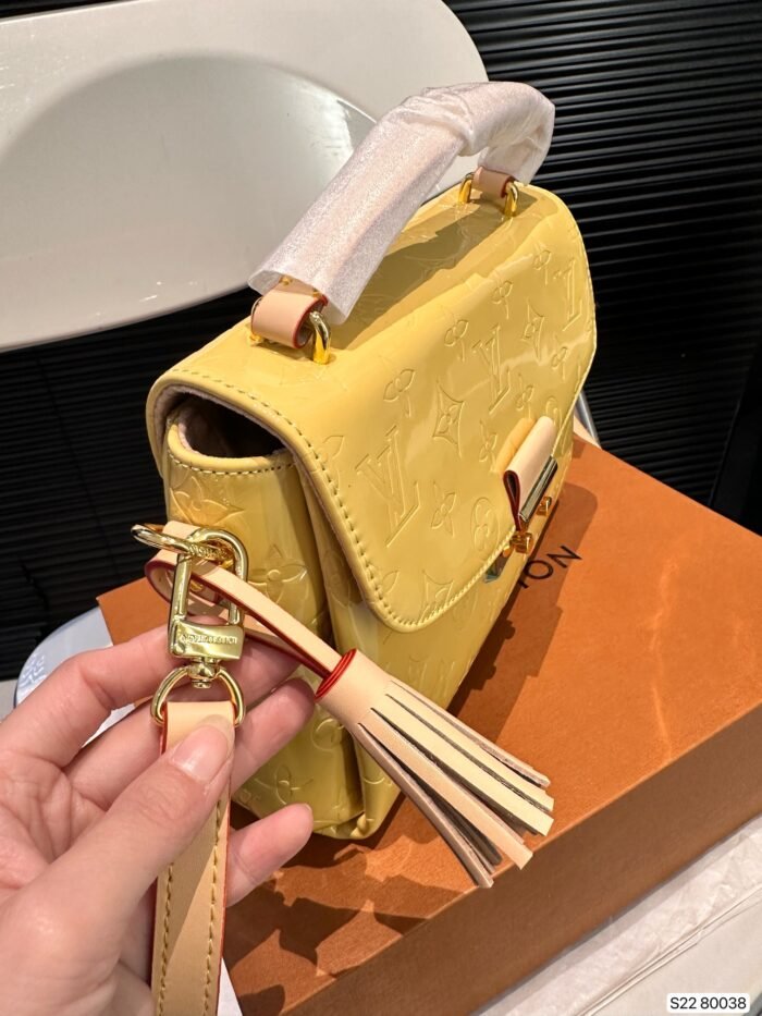 LV Croisette patent leather flap handbag(3colors 24*17cm) - 图片 5