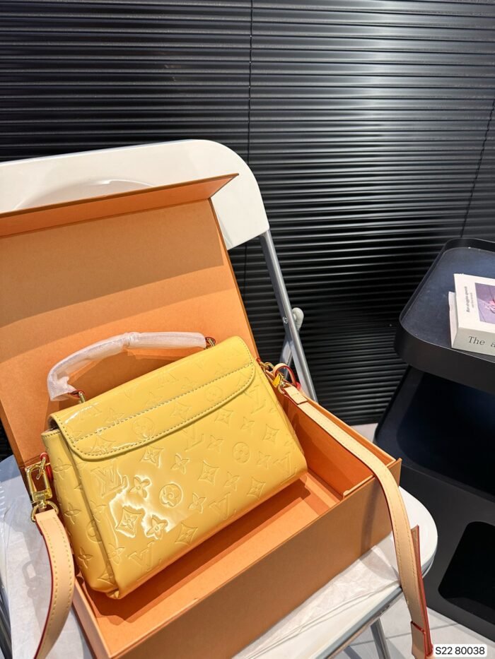 LV Croisette patent leather flap handbag(3colors 24*17cm) - 图片 7