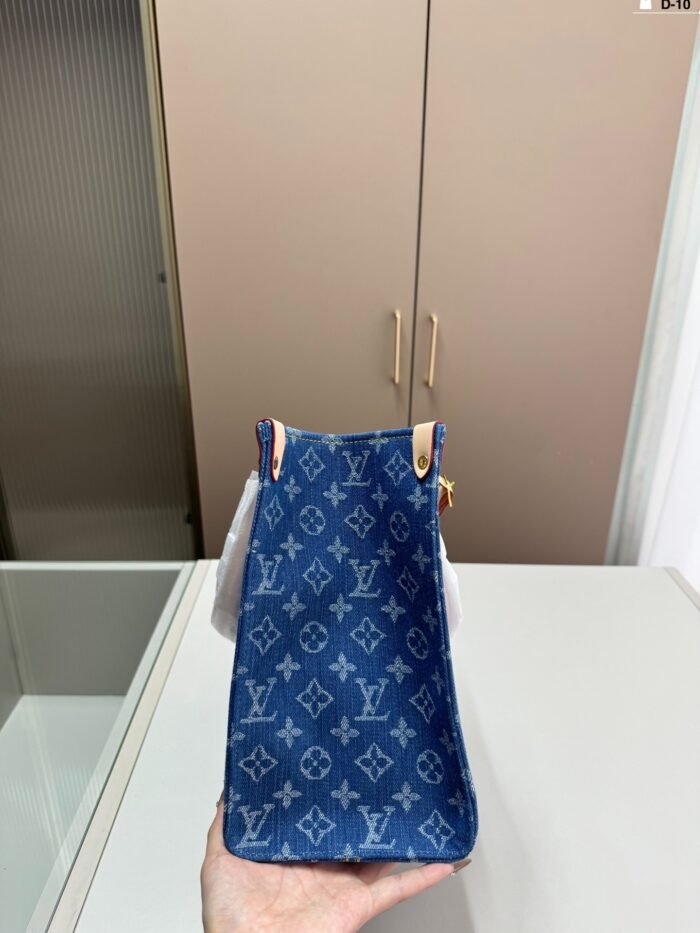LV onthego denim tote bag - 图片 3