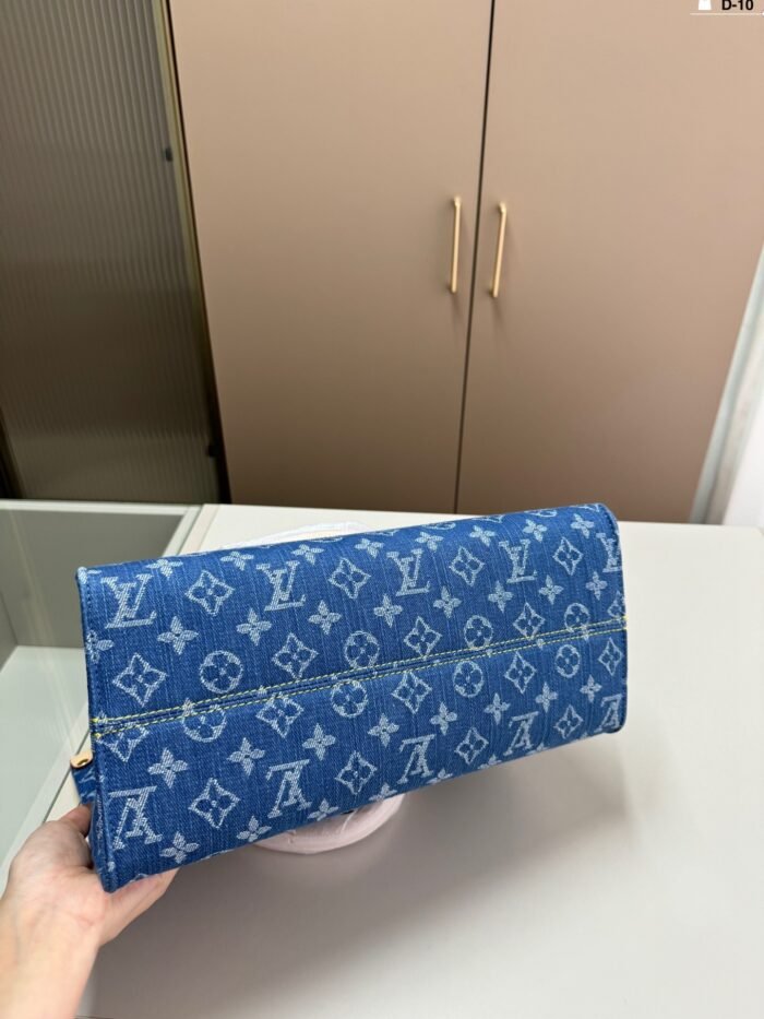 LV onthego denim tote bag - 图片 5