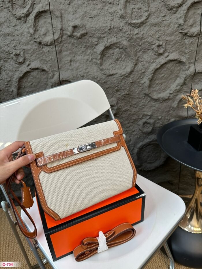 Hermès Kelly depeches25 canvas bag(3 colors 25cm)