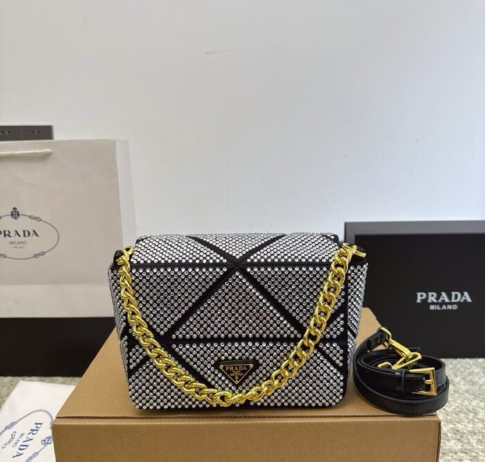 Prada Full Diamond Crystal Bag(4colors 20*8*14cm) - 图片 7