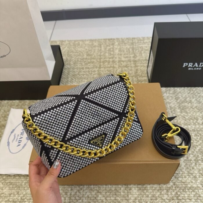 Prada Full Diamond Crystal Bag(4colors 20*8*14cm) - 图片 8