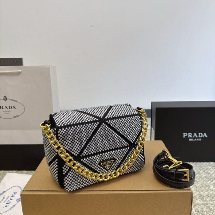 Prada Full Diamond Crystal Bag(4colors 20*8*14cm) - 图片 10