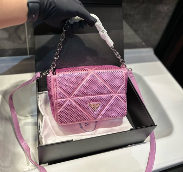 Prada Full Diamond Crystal Bag(4colors 20*8*14cm) - 图片 3