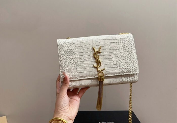 YSL crocodile patterned tassel shoulder bag（22*14cm） - 图片 2