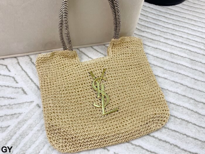 YSL’s new straw woven hollow shopping bag(42*31cm) - 图片 2