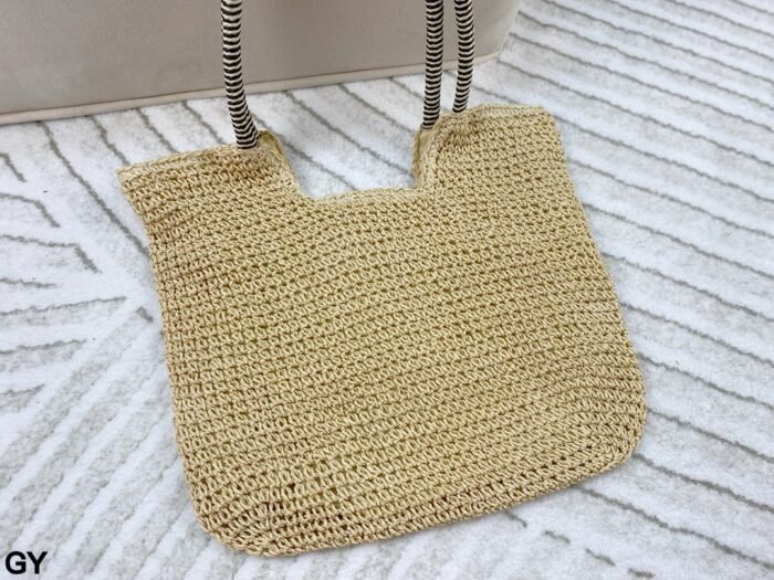 YSL’s new straw woven hollow shopping bag(42*31cm) - 图片 6