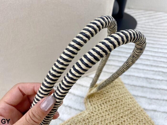 YSL’s new straw woven hollow shopping bag(42*31cm) - 图片 7