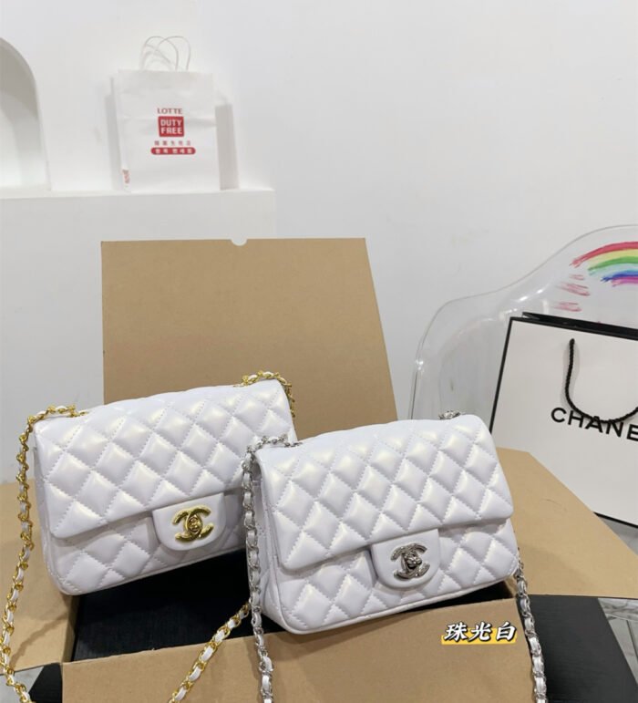 Chanel CF Sheepskin pattern handbag（13colors 20cm） - 图片 5