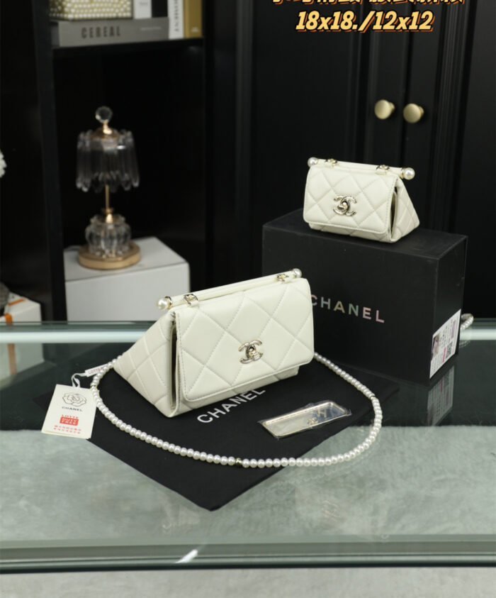 Chanel Pearl Triangle Chain Bag（7colors） - 图片 7