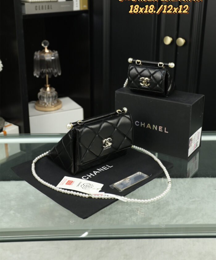Chanel Pearl Triangle Chain Bag（7colors） - 图片 6