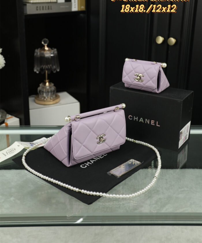 Chanel Pearl Triangle Chain Bag（7colors） - 图片 4