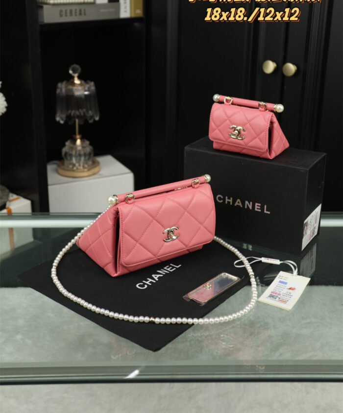 Chanel Pearl Triangle Chain Bag（7colors） - 图片 5